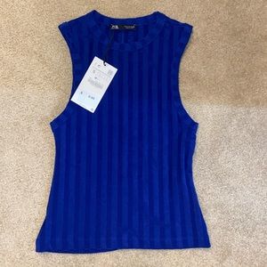 Zara blue tank top